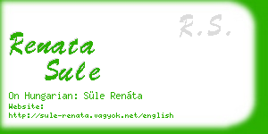 renata sule business card